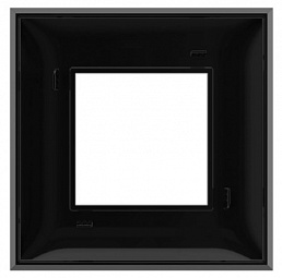 4402902 | Рамка ARTLEBEDEV, "Avanti", "Черный квадрат", 2 модуля